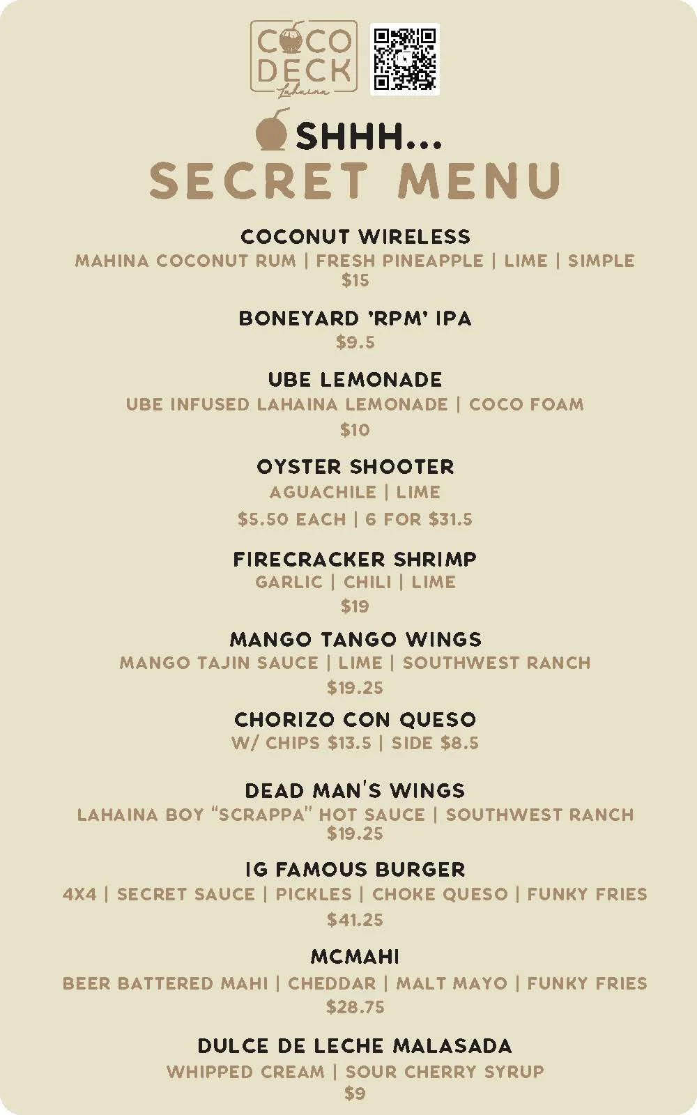 Coco Deck Lahaina | Kitchen + Bar